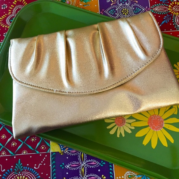 Avon Handbags - Avon Gold Clutch